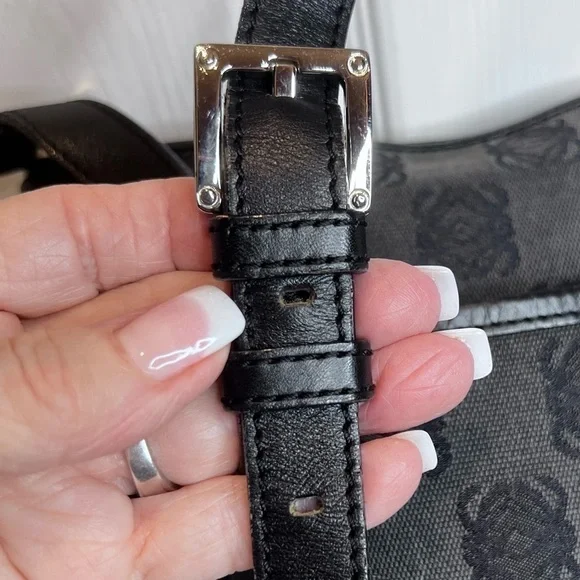 LOEWE ANAGRAM CROSSBODY BLACK/GREY BAG - Picture 13 of 15